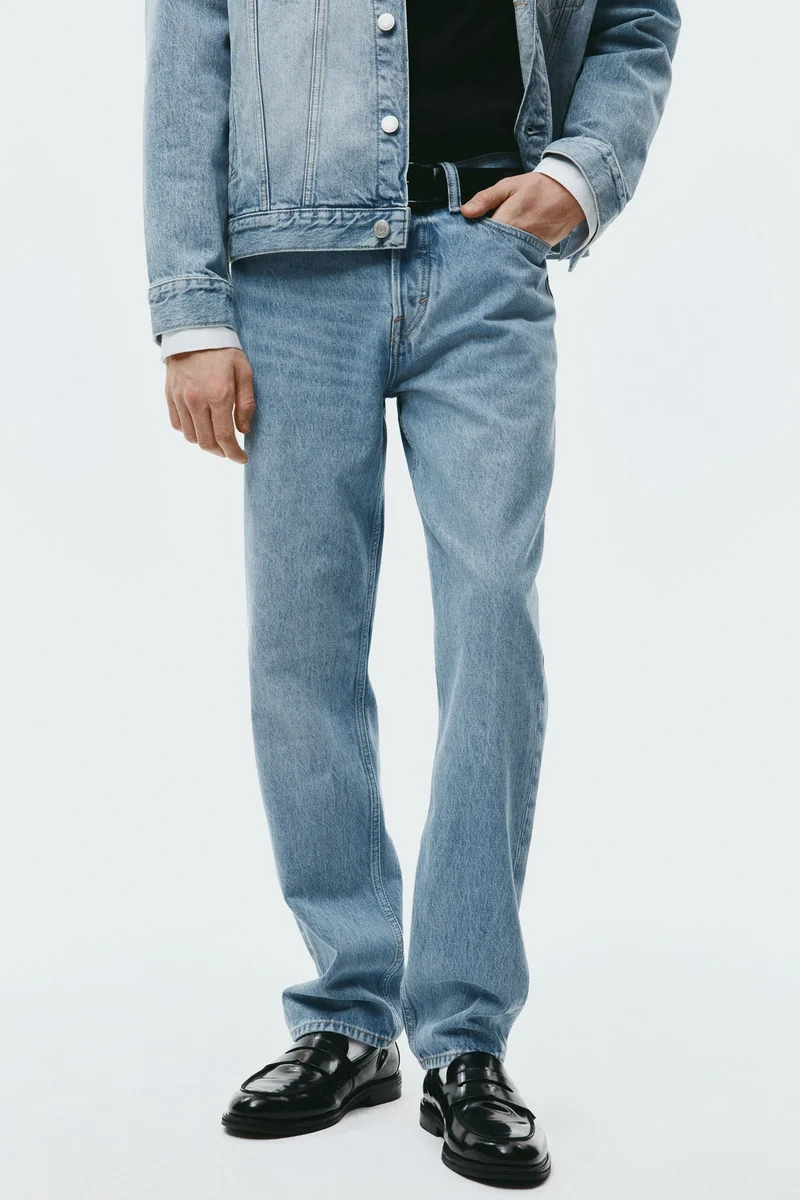 H&M  Straight Regular Jeans for Men | Best Price UAE